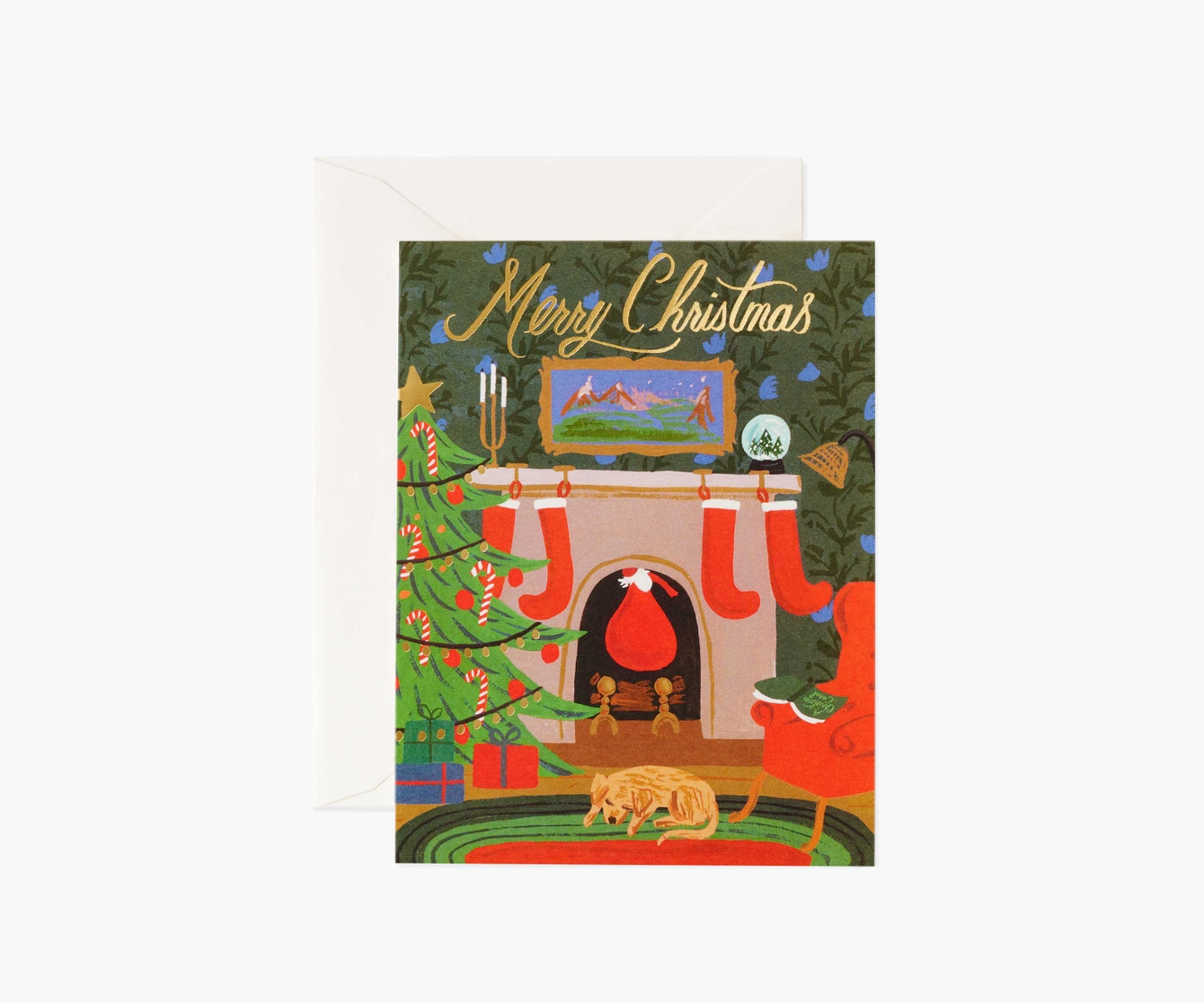 Rifle Paper Co - RP Rifle Paper Co. - Christmas Eve Scene Notes, Set of 8 Holiday Cards