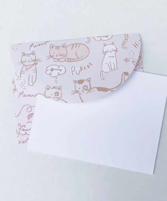 The Social Type - TST Kitties Envelope Notes, Set of 10