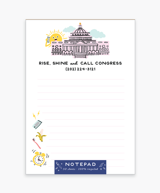 Party of One - POO Call Congress Notepad