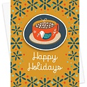 Night Owl Paper Goods - NO Happy Holidays Cocoa Sticker Card