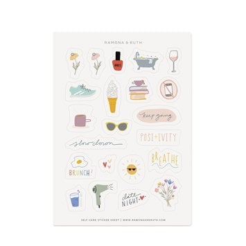 Ramona and Ruth - RR Self Care Sticker Sheet