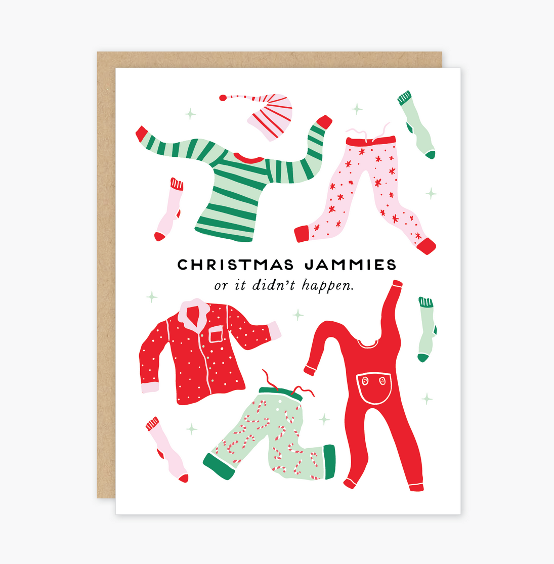 Party of One - POO Christmas Jammies Card