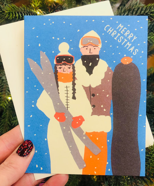 1973, Ltd. - 1973 Ski Couple Christmas Card