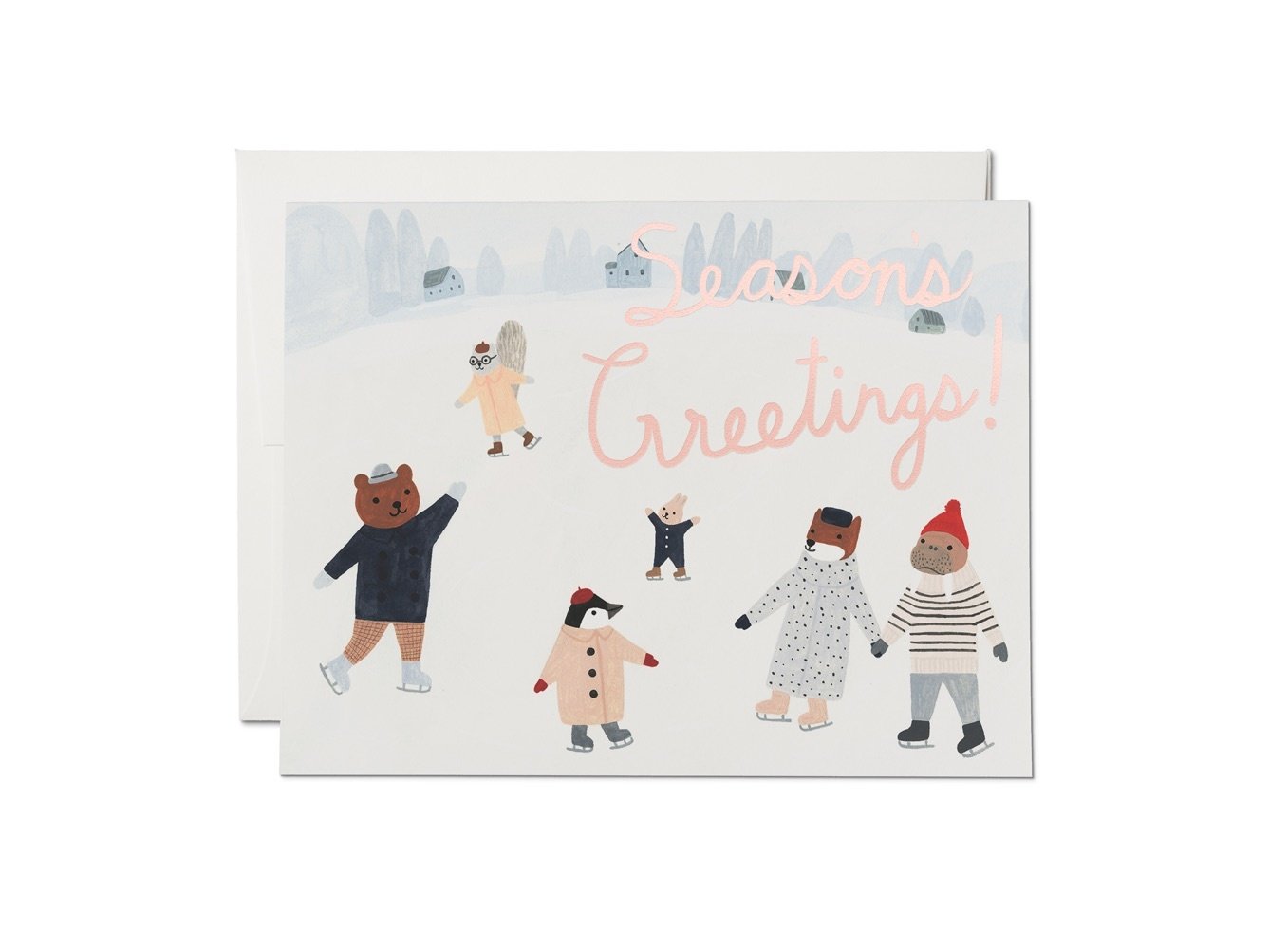 Red Cap Cards - RCC Ice Animals Foil Holiday Card