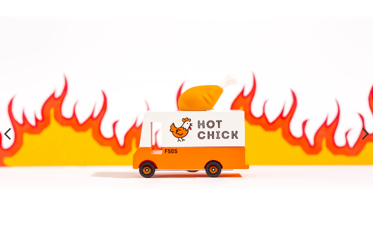 Candylab Toys - CT Fried Chicken Van Wooden Toy Car