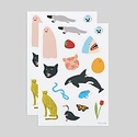 Tattly - TA Tattly -  Creature Party Sticker Sheet