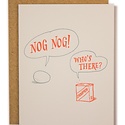 Ladyfingers Letterpress - LF Nog Nog Holiday Card