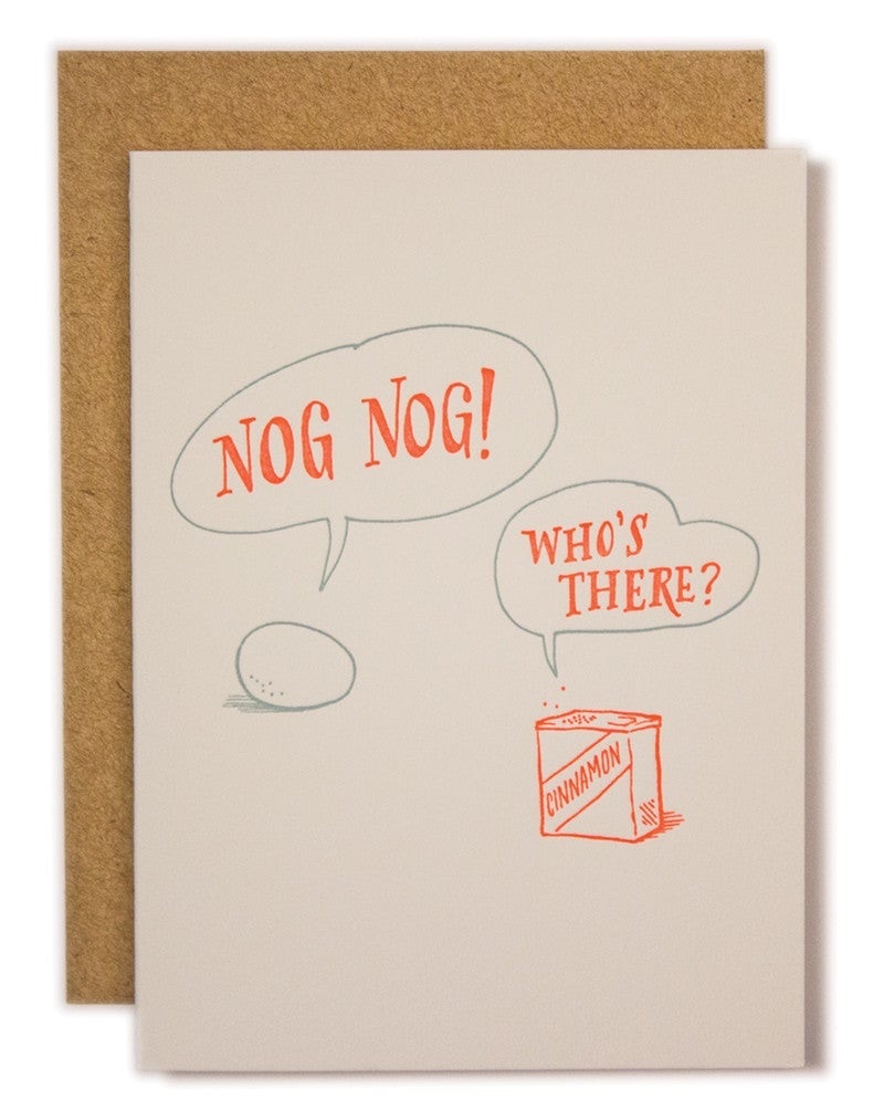 Ladyfingers Letterpress - LF Nog Nog Holiday Card