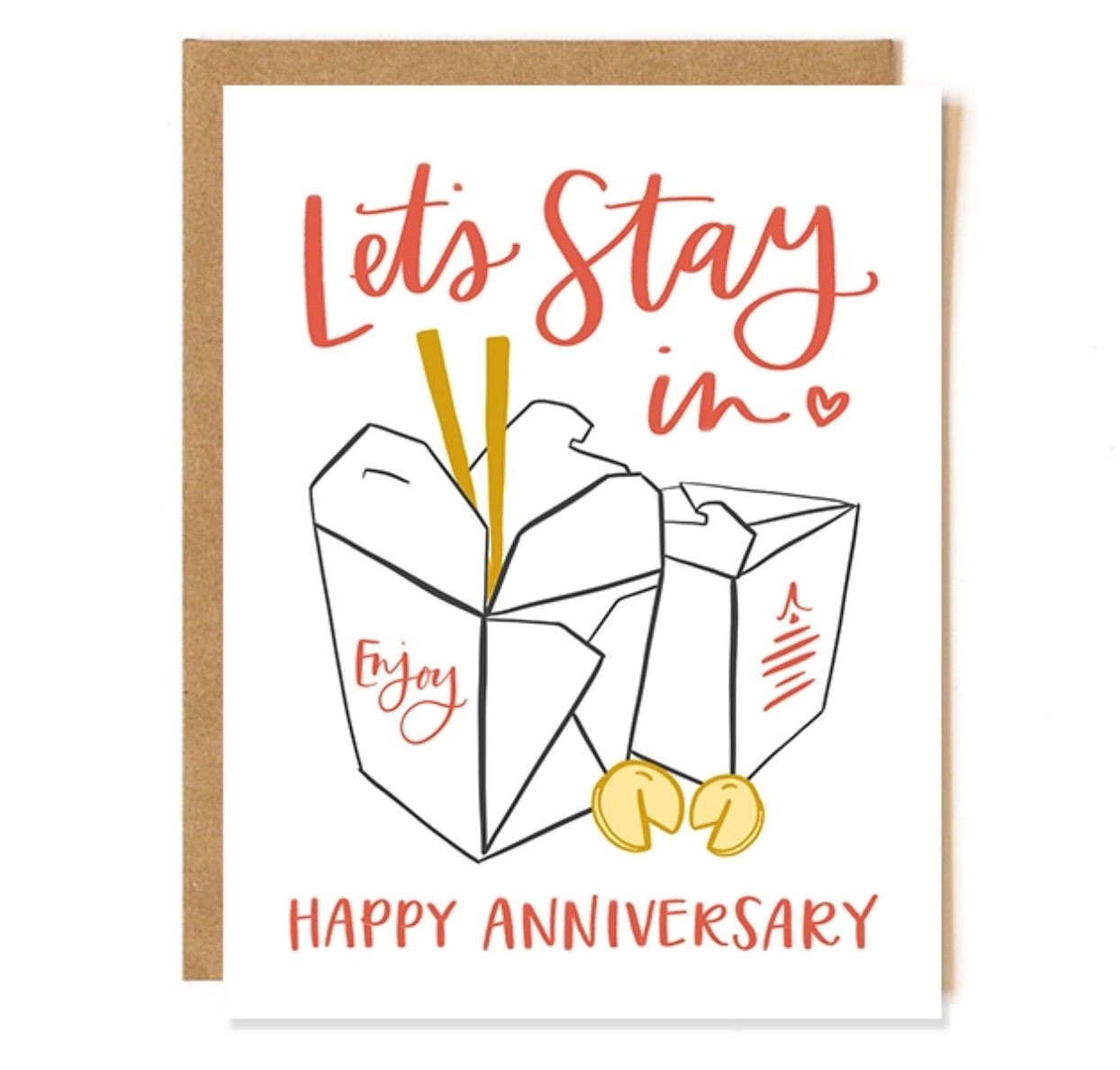 One Canoe Two Letterpress - OC Anniversary Take Out Card