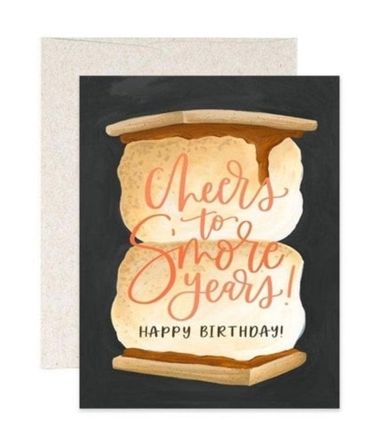 One Canoe Two Letterpress - OC Cheers to S'more Years (Birthday S'more) Card