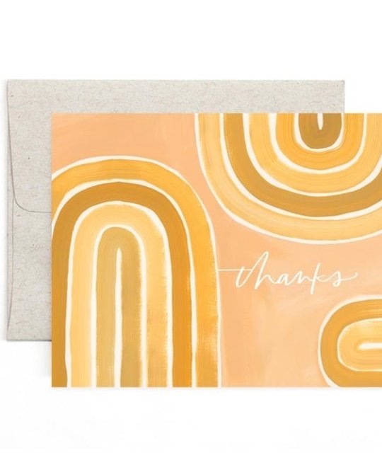 One Canoe Two Letterpress - OC Arches Thank You Card