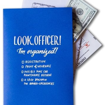 Ladyfingers Letterpress - LF Ladyfinger Officer Mini Pocket Folder
