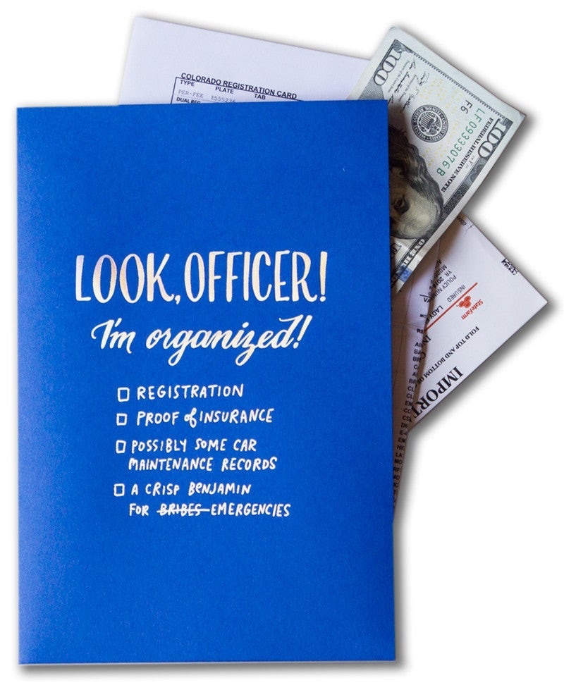Ladyfingers Letterpress - LF Ladyfinger Officer Mini Pocket Folder