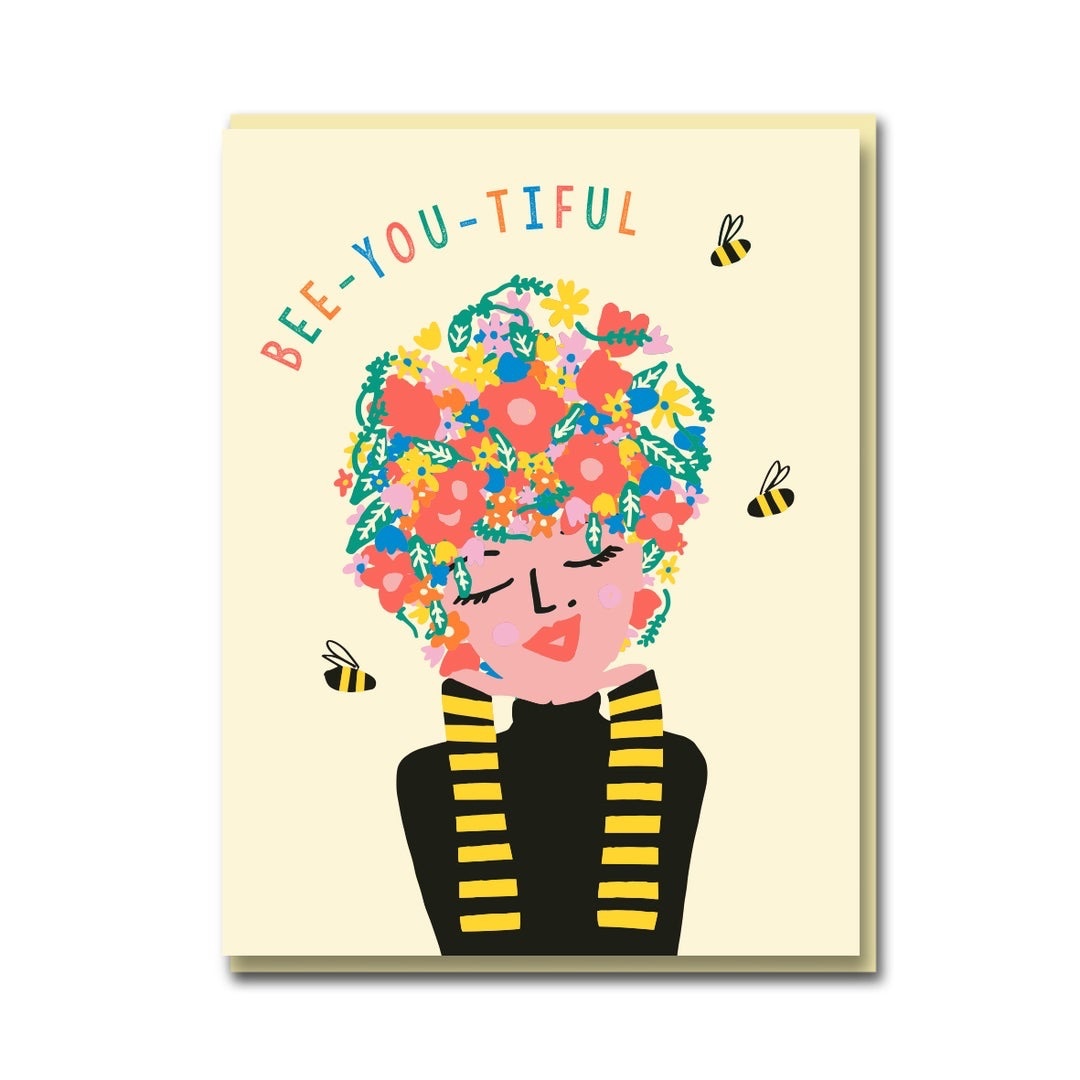 1973, Ltd. - 1973 Bee-You-Tiful Flower Head Card