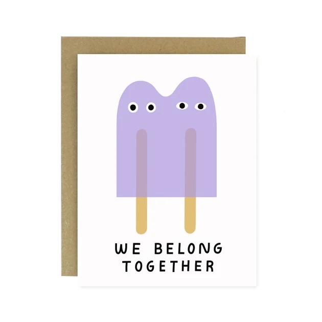 Worthwhile Paper - WOP We Belong Together Popsicles Card