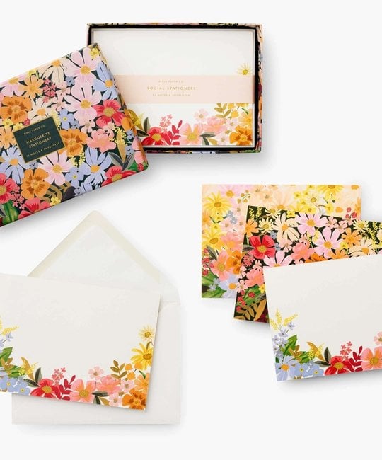 Rifle Paper Co - RP Rifle Paper Co. - Marguerite Social Stationery, Set of 12