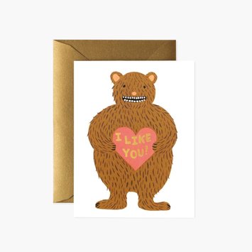 Rifle Paper Co - RP Rifle Paper Co - I Like You (Bear) Card