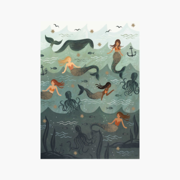 Rifle Paper Co - RP Rifle Paper Co. - Mermaid Wrap, Roll of 3