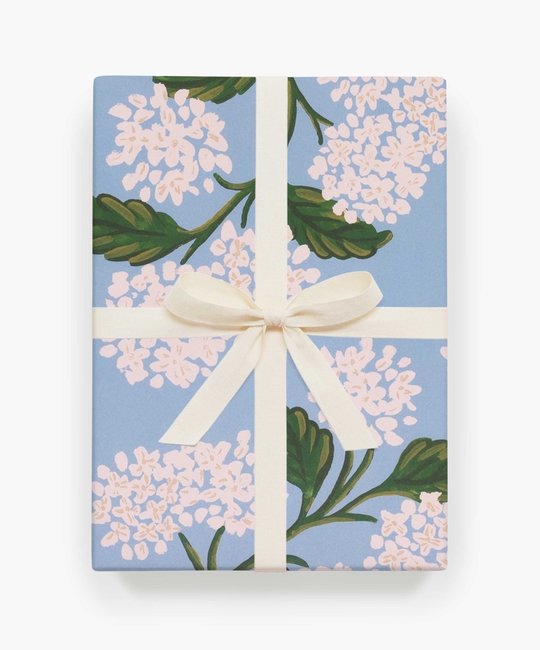 Rifle Paper Co - RP Rifle Paper Co. - Hydrangea Wrap Sheet Roll, 3 sheets