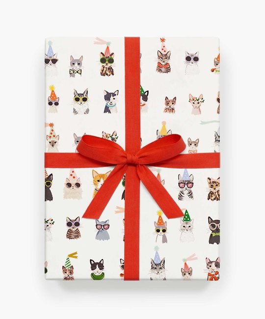 Rifle Paper Co - RP Rifle Paper Co. - Cool Cats Wrap Sheet, Roll of 3