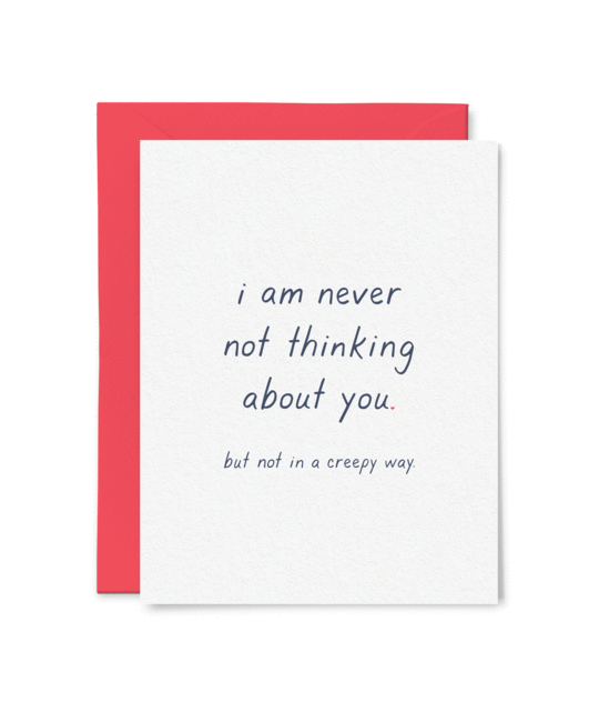 Tiny Hooray - TIH (formerly Little Goat, LG) Never Not Thinking about You Card
