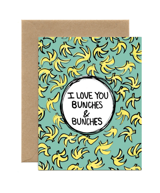 Tiny and Snail I Love You Bunches Card