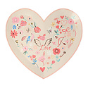 Meri Meri - MEM Valentine Heart Plates, set of 8