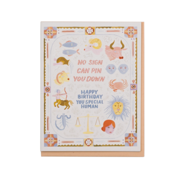 Small Adventure - SMA No Sign Zodiac Birthday Card