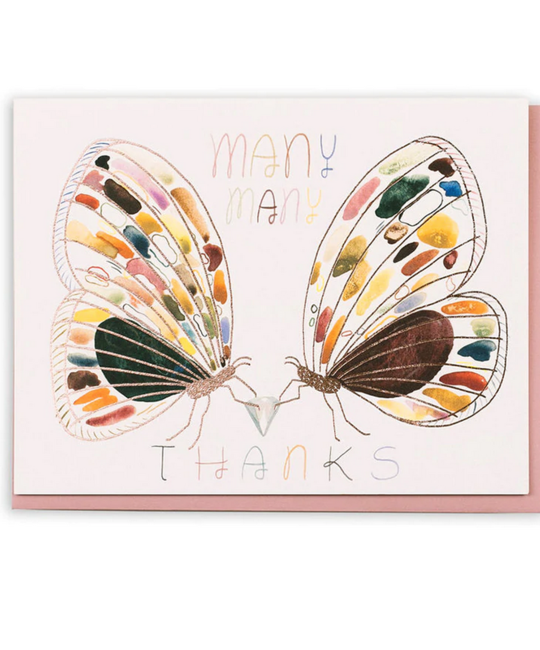 Small Adventure - SMA Many Thanks Moths Thank You Card