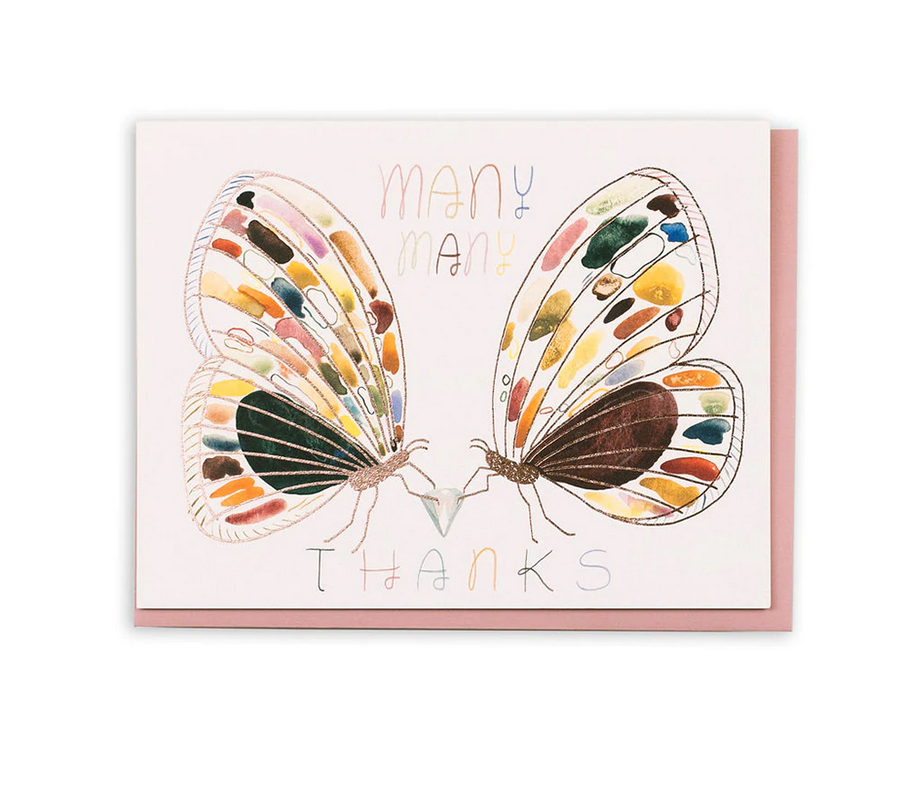 Small Adventure - SMA Many Thanks Moths Thank You Card