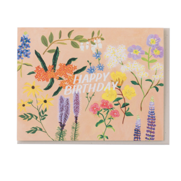Small Adventure - SMA Pink Floral Birthday Card
