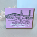 La Familia Green - LFG Portsmouth Tandem Bike Valentine Card