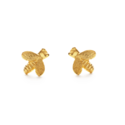 Amano Trading - AT 14k Gold Bee Stud Earrings