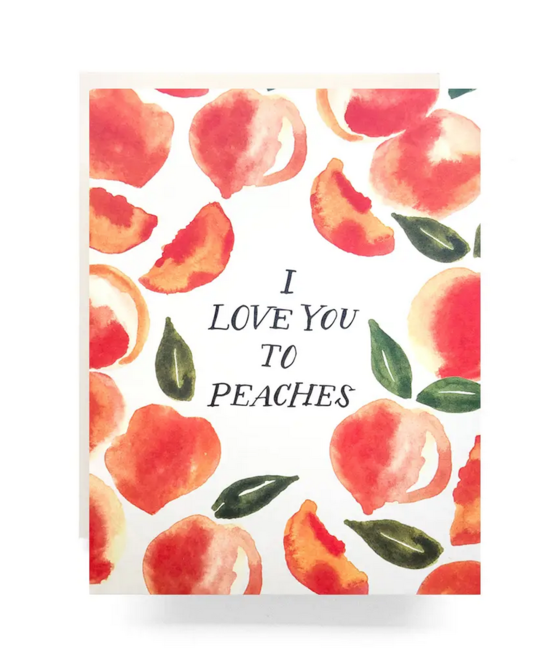 Antiquaria - AN Peaches Love You Card