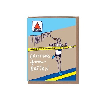 La Familia Green - LFG Greetings from Boston Marathon Card