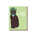La Familia Green - LFG St. Pat Cat St. Patrick's Day Card