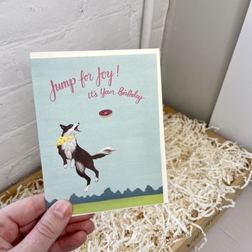 Yeppie Paper - YP Jumping Dog Birthday Card