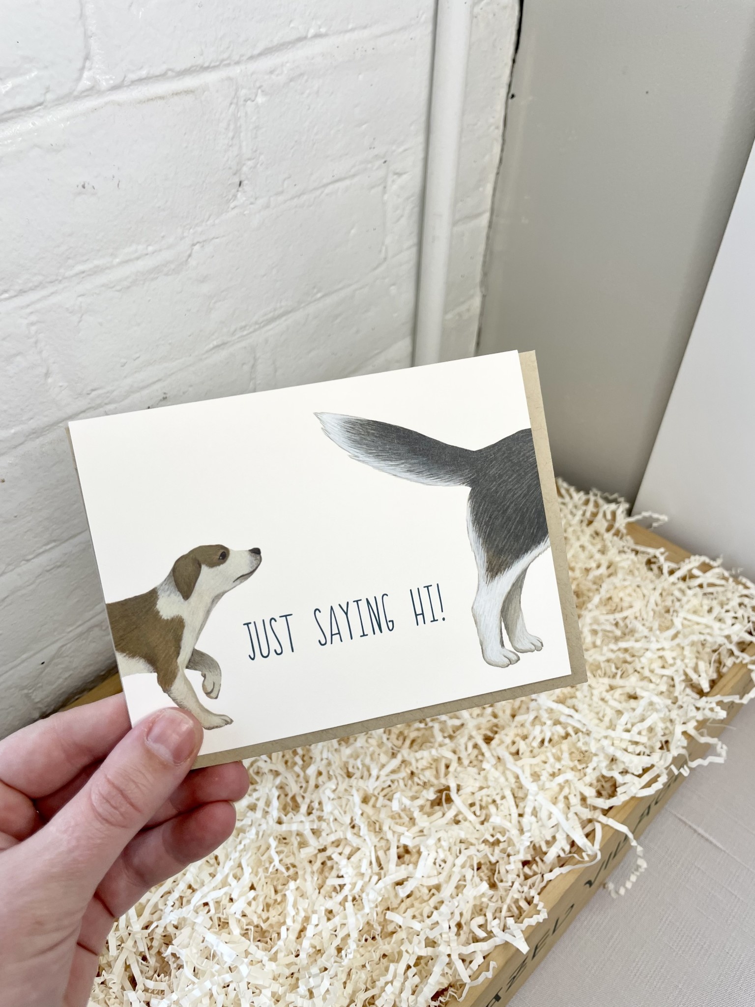 Yeppie Paper - YP Dogs Just Saying Hi Card