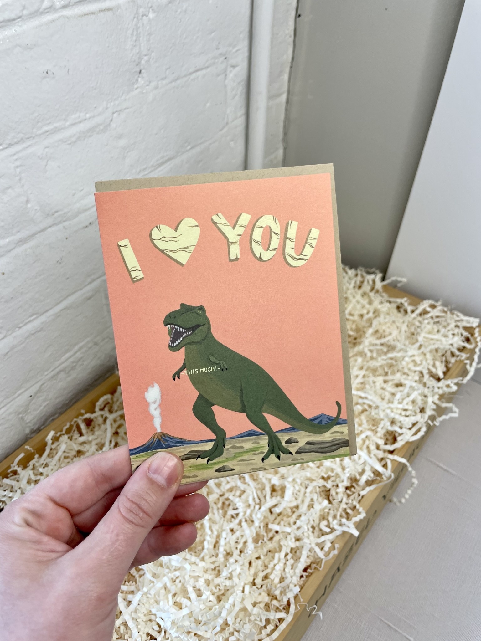 Yeppie Paper - YP T-Rex This Much Love Card
