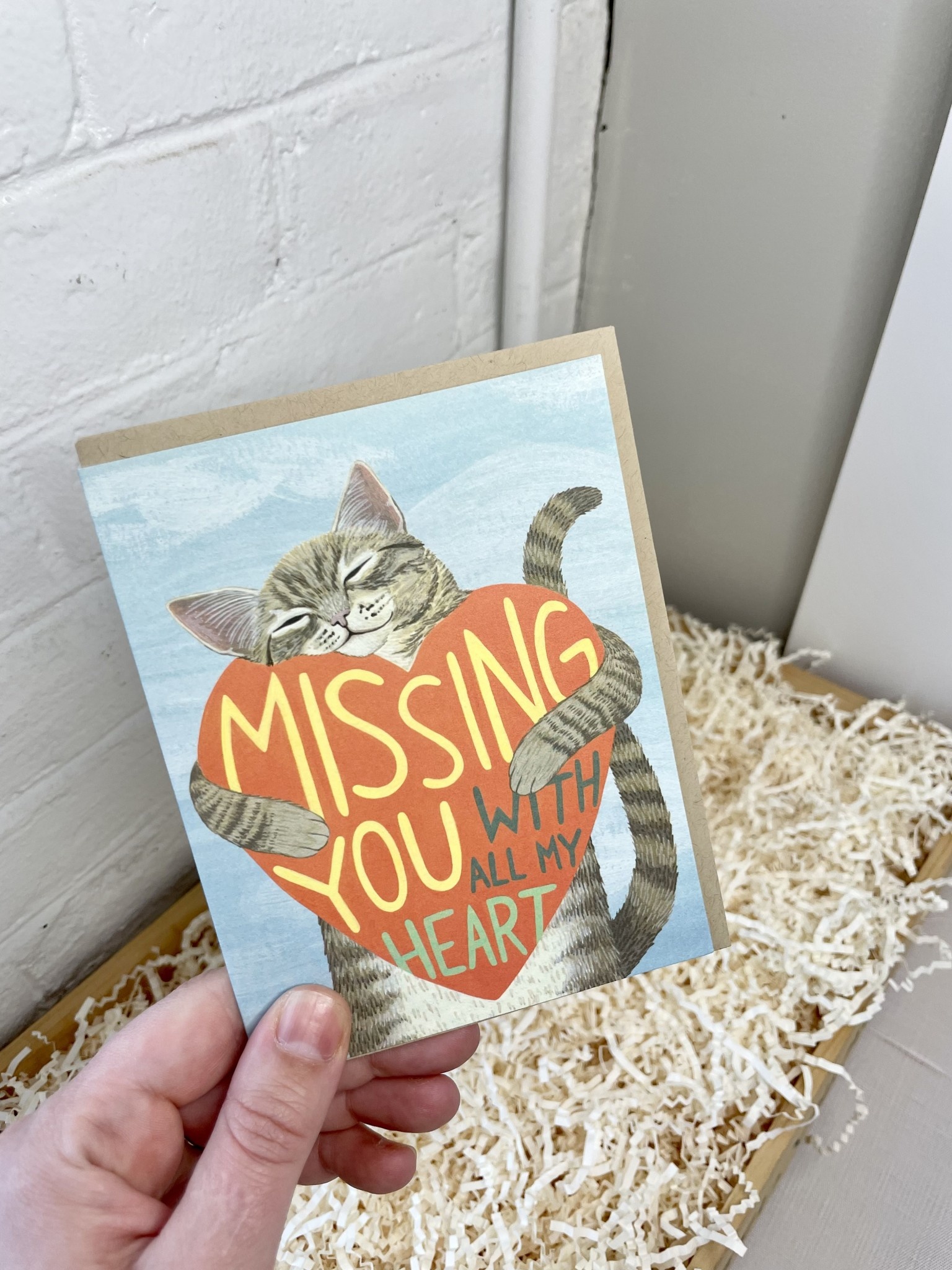 Yeppie Paper - YP Missing You Cat Card