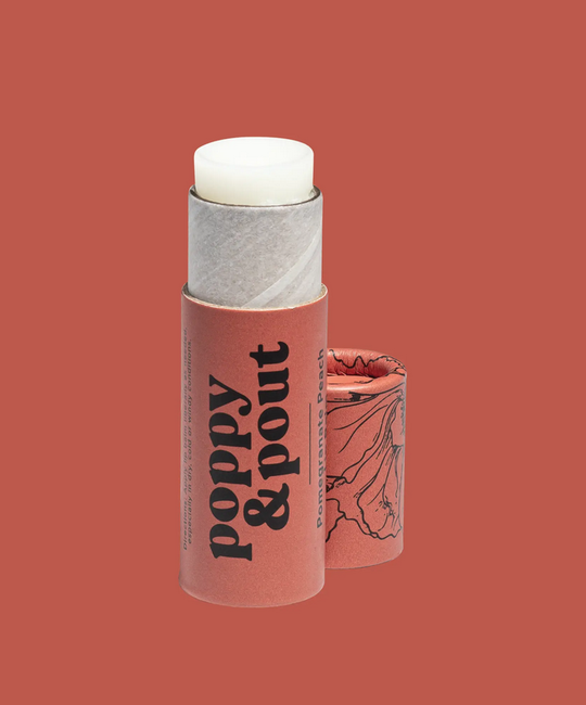 Poppy & Pout - PAP 100% Natural Pomegranate Peach  Lip Balm