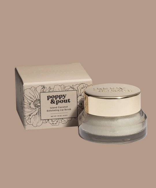 Poppy & Pout - PAP 100% Natural Island Coconut Lip Scrub