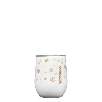 Corkcicle - CO Corkcicle - White Snowfall Snowflake Stemless