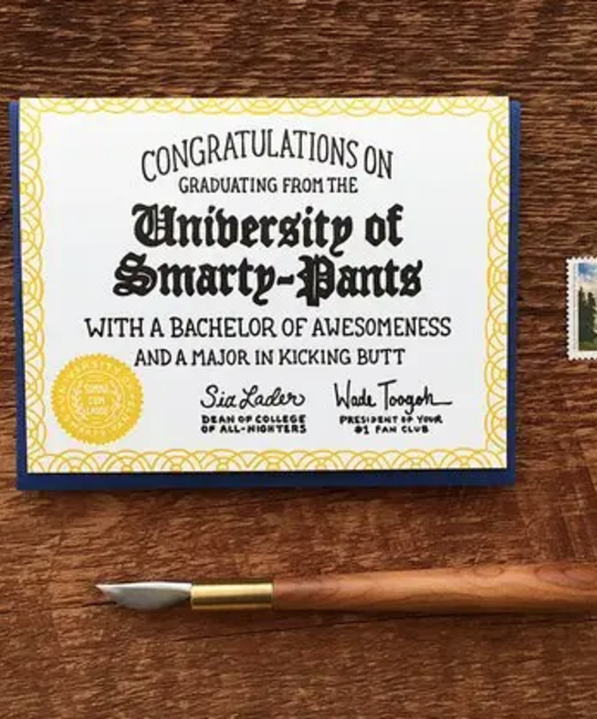 Noteworthy Paper and Press - NPP Smarty Pants Graduation Card