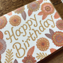 Noteworthy Paper and Press - NPP Retro Floral Birthday Card