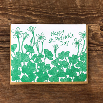 Noteworthy Paper and Press - NPP St. Patrick's Day Shamrocks Card