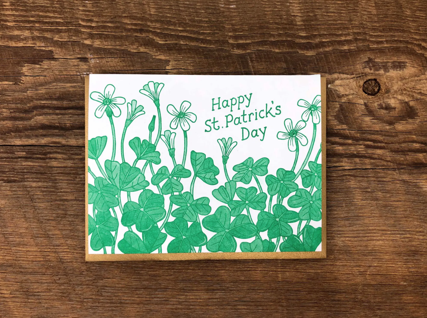 Noteworthy Paper and Press - NPP St. Patrick's Day Shamrocks Card