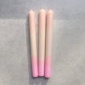 Madam Erle GbR Pastel Pink Set of 3 Taper Candles