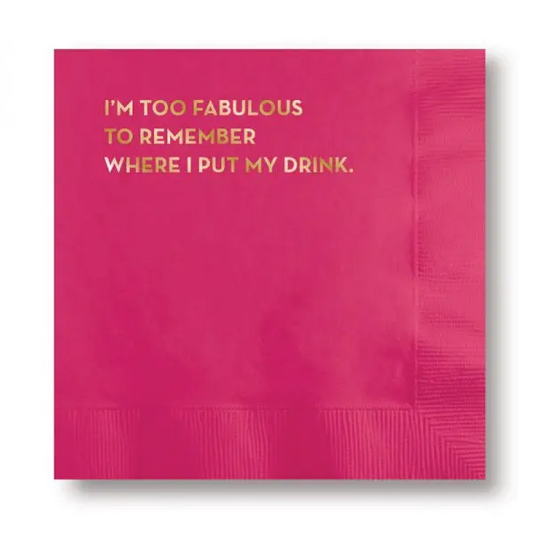 Sapling Press - SAP I'm Too Fabulous Napkins