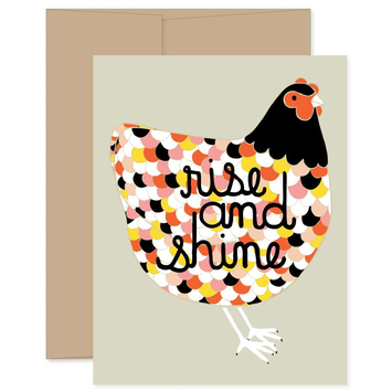 Gingiber - GIN Rise and Shine Chicken Card